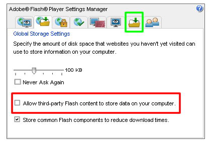 Website Storage Center