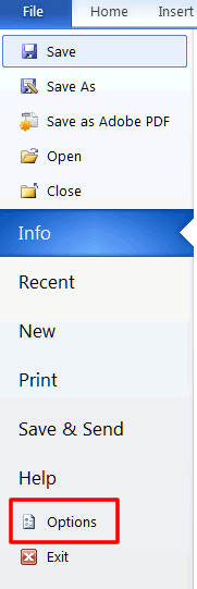 File Menu