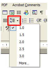 word 03 spacing icon